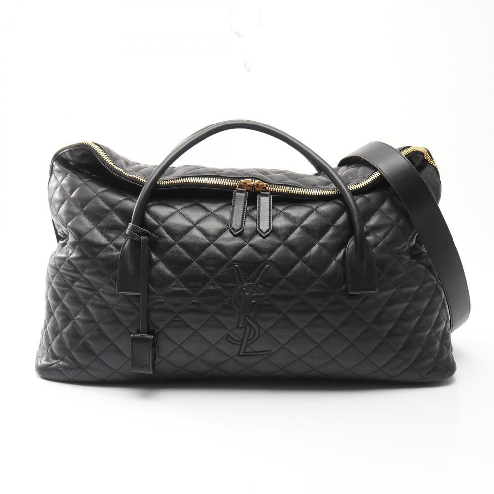Saint Laurent Paris ES Giant Boston Bag Leather Black